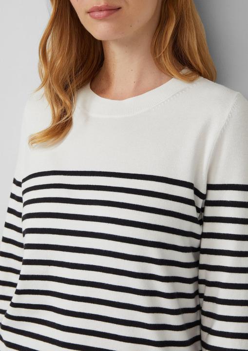 Produktbild s.Oliver Strickpullover Gestreifter Pullover aus Viskosemix (36)