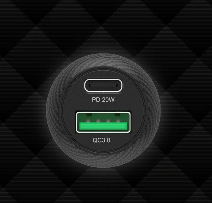 Produktbild Unitek CAR CHARGER, USB-A USB-C, QC3.0, P1400A