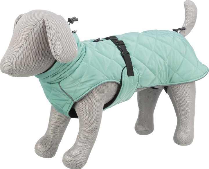 Actual product image Trixie CityStyle Oslo coat, recycled, S, 33 cm, Jade (S, Dog coat)