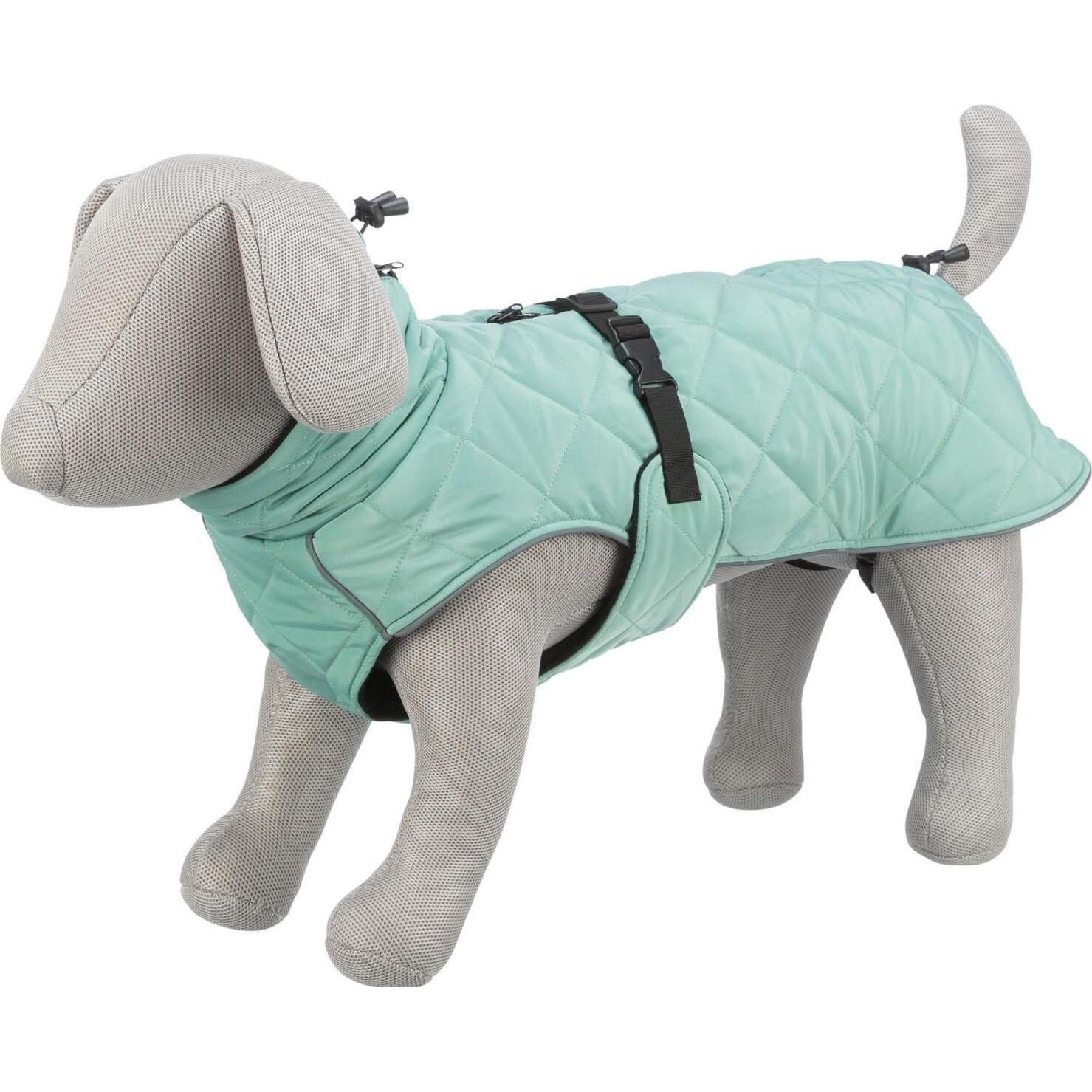 Thumbnail - Trixie Mantel CityStyle Oslo, recycelt, S, 33 cm, Jade (S, Hundemantel), Hundebekleidung