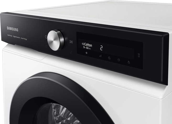 Produktbild Samsung DV90BB5245AES3 Optimal Dry 9 kg Frontlader-Wäschetrockner Klasse A++, schwarze Tür (9 kg, Rechts)