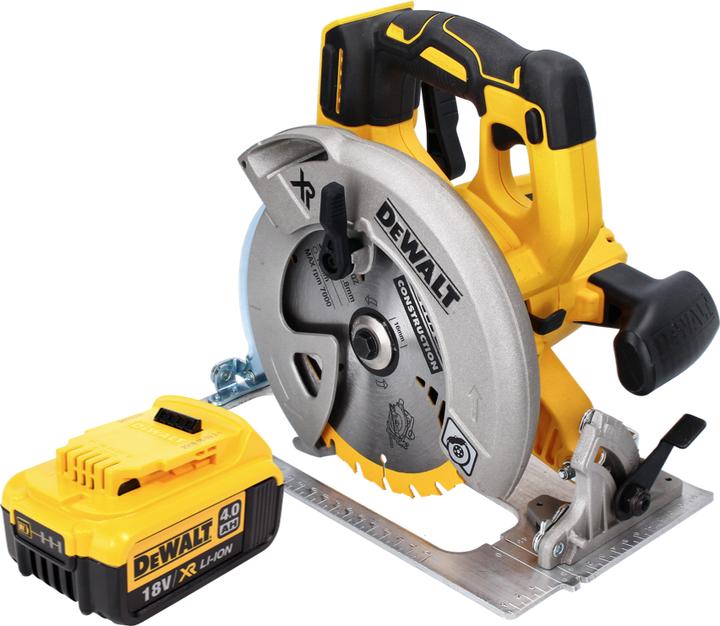Produktbild DeWalt DCS 570 Akku Handkreissäge 18 V 184 mm Brushless + 1x Akku 4,0 Ah - ohne Ladegerät