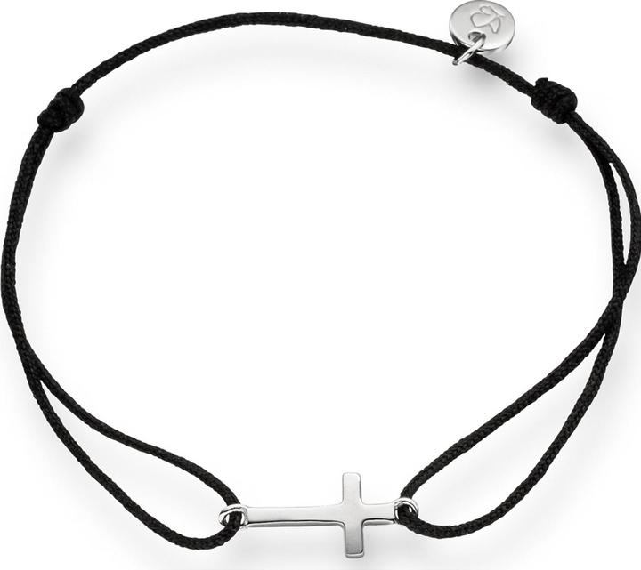 Actual product image Glanzstücke München Ladies cross sterling silver 15.0 - 22.0 cm, flexible adjustable - 6118 (22 cm, Sterling Silver)