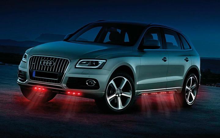 Image du produit Lampa Jeu de 5x3 LED pour l'éclairage du dessous de caisse ou de l'habitacle, rouge