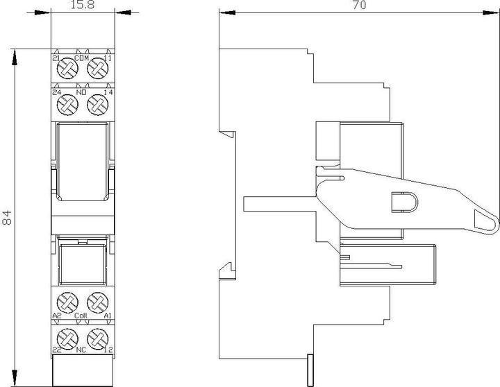 Produktbild Siemens RELAY, PLUG IN, COMPACT, 2 CO, LED, 24V