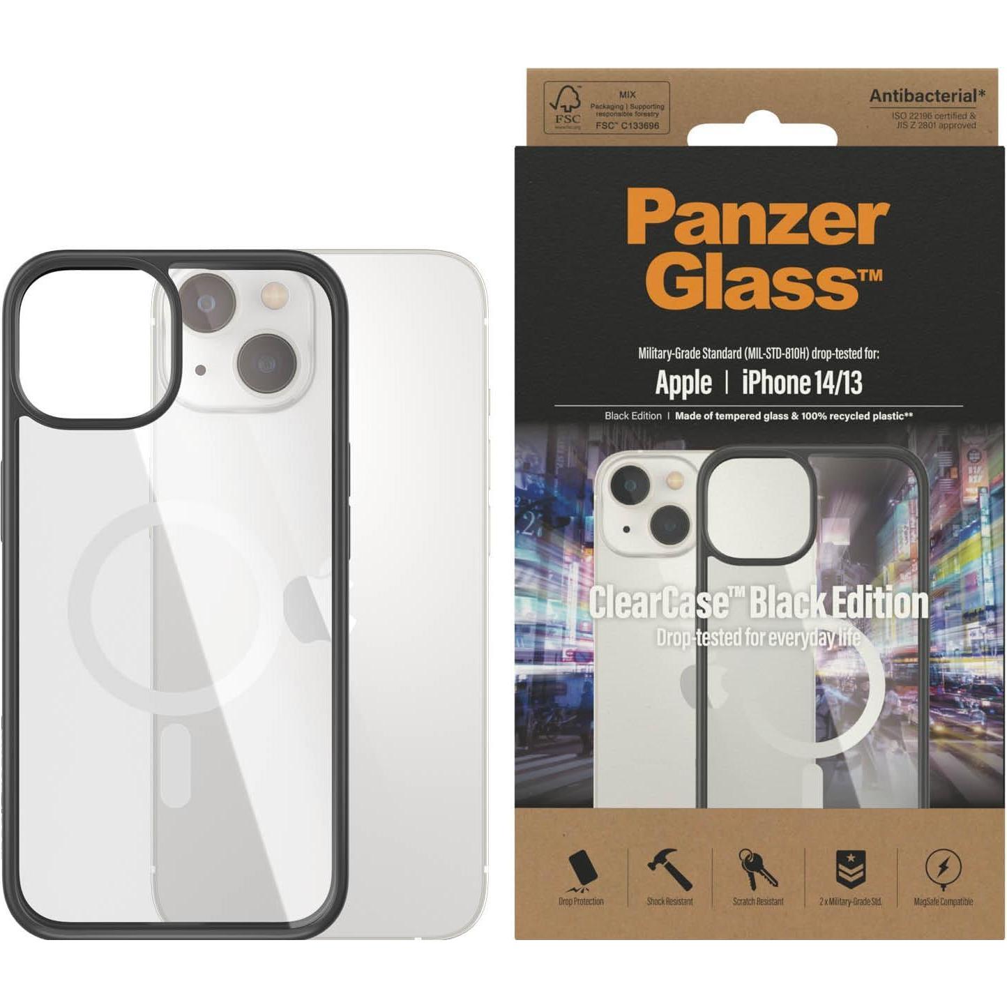 Thumbnail - PanzerGlass Glass Case (Apple iPhone 14), Smartphone Hülle, Schwarz, Transparent