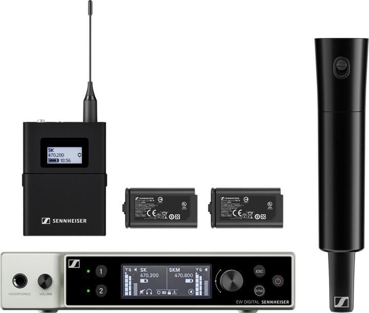 Actual product image Sennheiser EW-DX SK / SKM-S Base Set Q1-9 draadloze combinatieset (470.2 - 550 MHz)