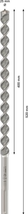 Produktbild Bosch Professional Zubehör Hammerbohrer SDS max-4 25 x 400 x 520 mm (25 Millimeter)