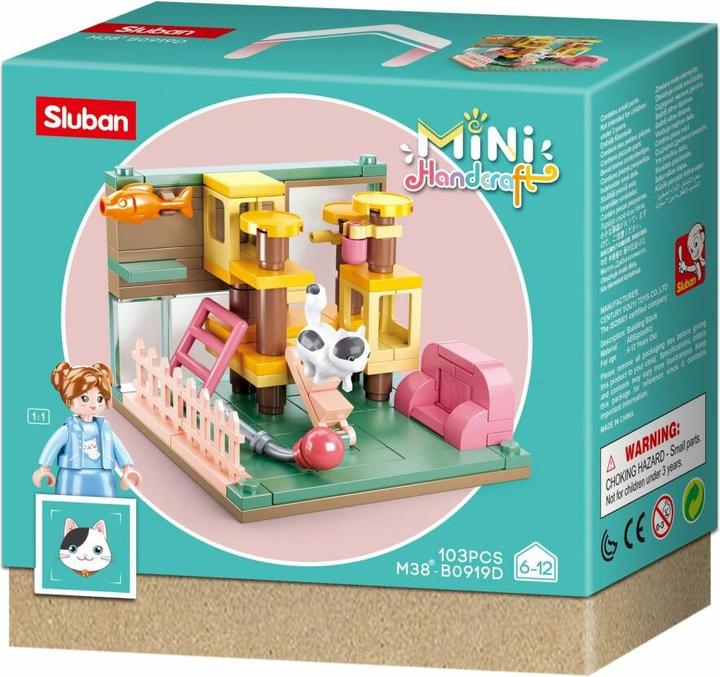 Produktbild Sluban Girl's Dream MiniHandcraft - Konstruktionsspielzeug - White Spotted Cat Room