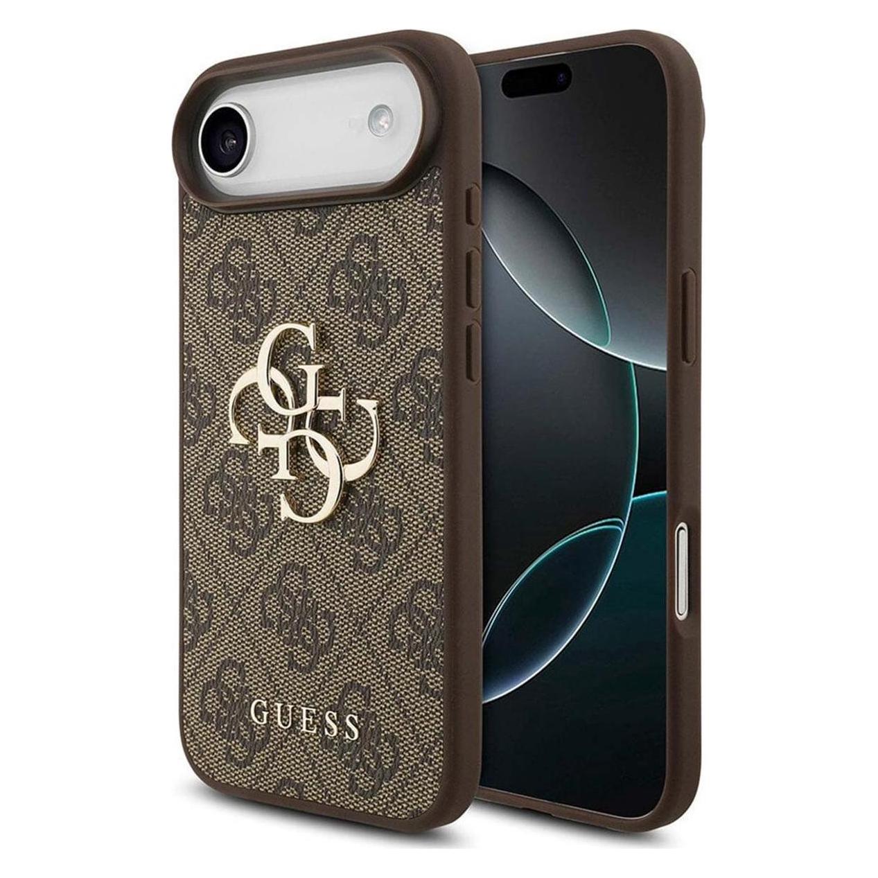 Guess - Hardcase 4G Big Logo (GUHCP17M4GMGBR) - IPhone 17 Air - Brown (Apple IPhone 17), Smartphone Hülle, Braun