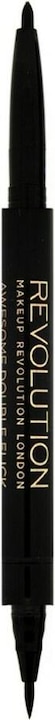 Immagine prodotto Makeup Revolution Fantastico doppio eyeliner in feltro e Kohl (Nero)