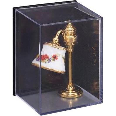 Reutter, Miniature, Einarm-Lampe - Dekor Blumen