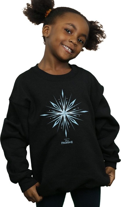 Actual product image Disney Girls Frozen 2 Elsa Signature Snowflake Sweatshirt (116)