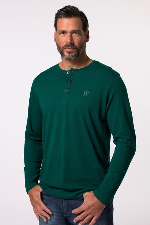 Produktbild JP1880 Henley, Basic, Shirt, Langarm, Knopfleiste, bis 8XL (XL)