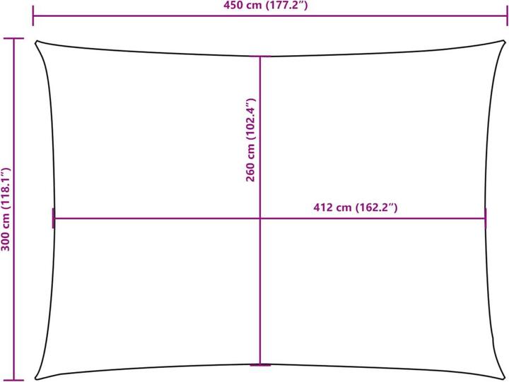 Produktbild vidaXL Sonnensegel (300 x 450 cm)