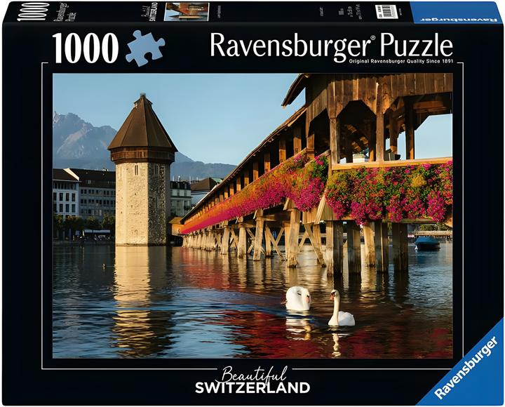 Actual product image Ravensburger Lucerne Chapel Bridge (1000 pieces)
