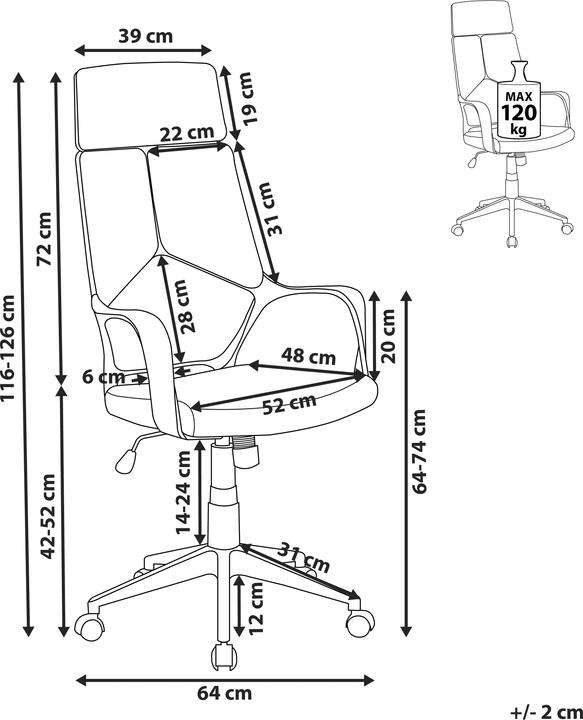 Produktbild Beliani Delight (42 - 52 cm)
