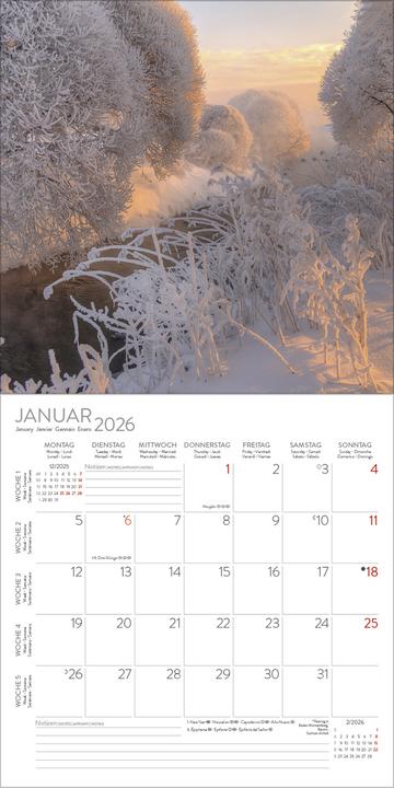 Actual product image Augenblicke der Stille 2026 (30 x 30 cm)