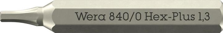 Produktbild Wera 840 Micro Bits Hex-Plus 1,3 x 30mm (Innensechskant)