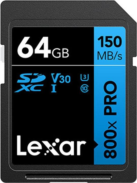 Lexar MEMORIA SDXC 64GB UHS-I/LSD0800P064G-BNNNG (64 GB, SDXC, U1, UHS-I)
