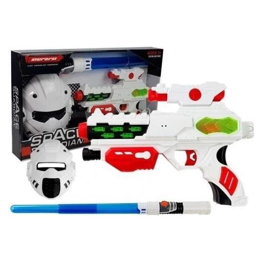 Lean Toys Weltraumwaffenset mit Schwert + Maske (LT5086)