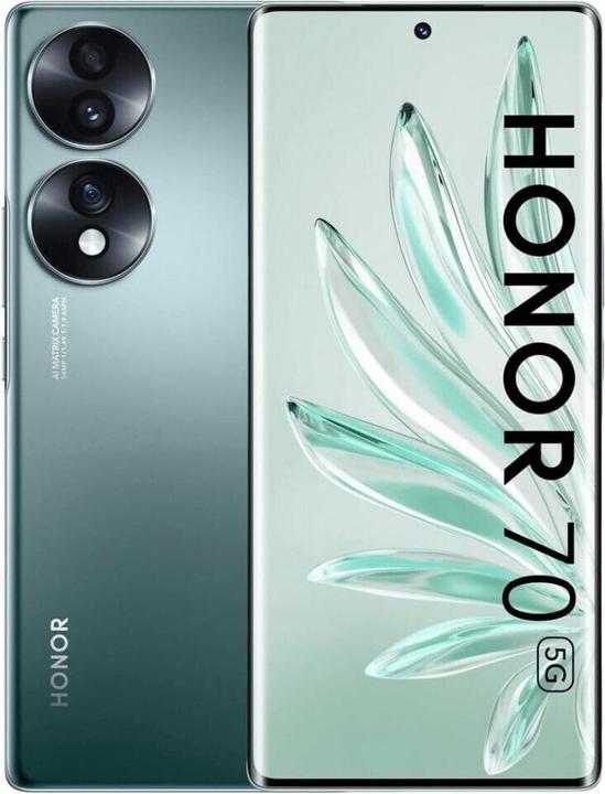 Immagine prodotto Honor 70 (128 GB, Emerald Green, 6.67", Doppia SIM, 5G)