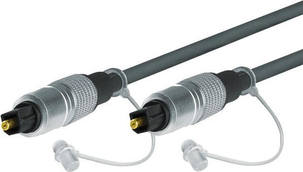 Actual product image Tecline Professional Audio Optical Cable, High Quality, Toslink plug/plug, 0,5 m (10 m, Optical)