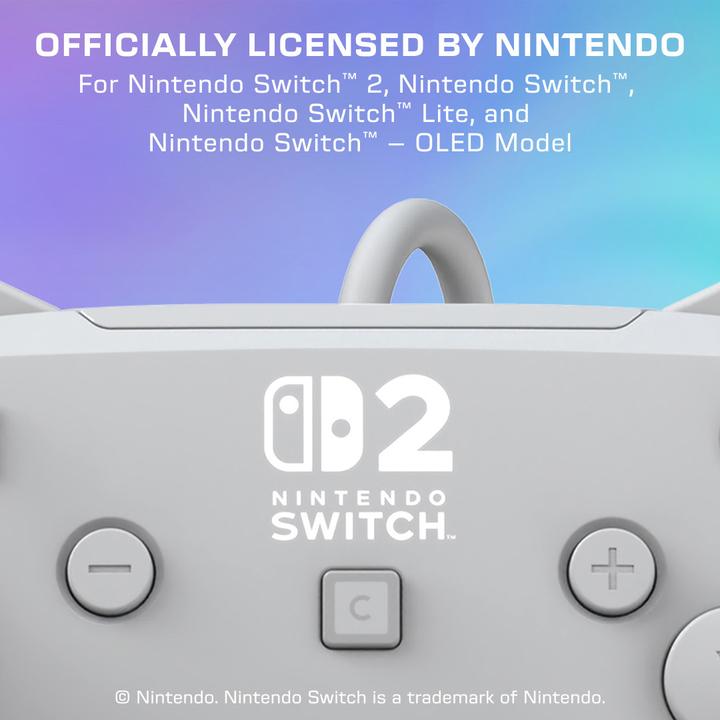 Actual product image Turtle Beach Pro Controller Afterglow Wave Wired Grey (Switch, Switch 2, Switch OLED)