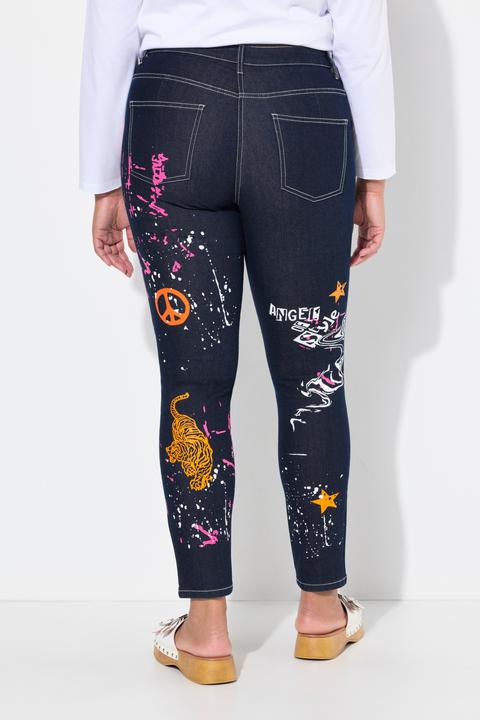 Produktbild Angel of Style Jeans, Slim Fit, Print-Mix, 5-Pocket (52)
