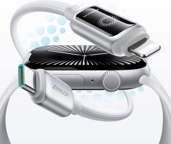 Image du produit Joyroom USB-C to Lightning Fast Charging Cable 30W, 1.2m - White (1.20 m, 30 W)