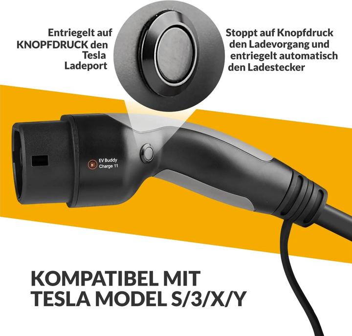 Produktbild Ev Buddy Charge 11 Tesla Edition (Typ 2, 11 kW, 16 A, 6 m)