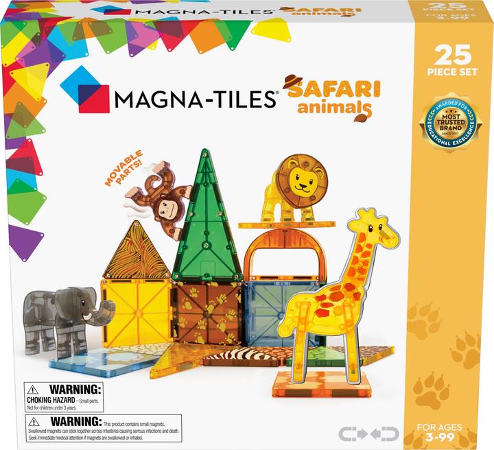 Actual product image Magna-Tiles Safari animals