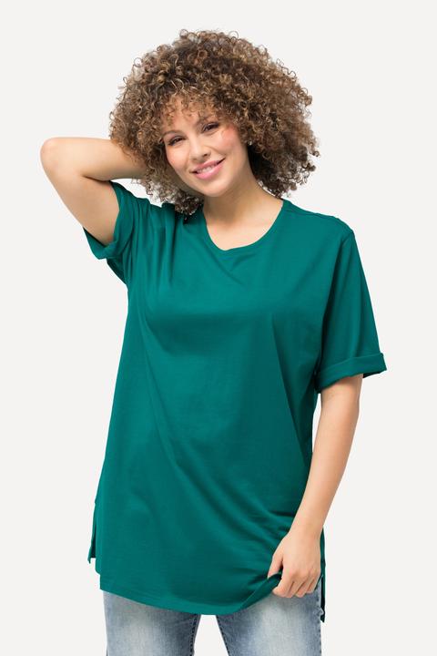 Produktbild Ulla Popken T-Shirt, Rundhalsausschnitt, Relaxed, Halbarm (68)