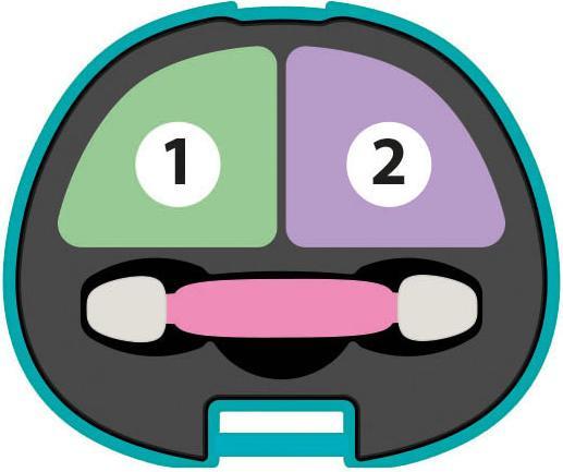 Actual product image Clementoni 18822 Crazy Chic - Lovely Eyeshadow: Leopard - Eyeshadow make-up, safe and hypoallergenic