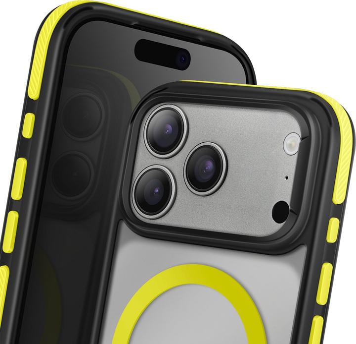 Actual product image OEM Back panel cover Case NEO for IPHONE 17 Pro Max compatible with MagSafe yellow (Apple iPhone 17 Pro Max)