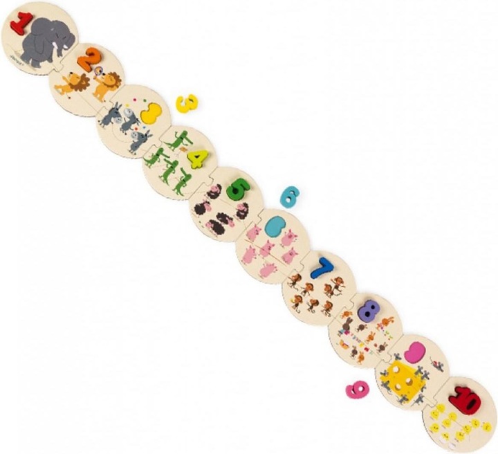 Actual product image Janod learn numbers (10 pieces)