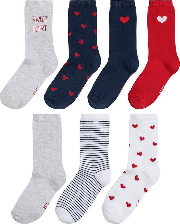 Produktbild La Redoute Collections 7 Paar Socken Herz (7er Pack, 31 - 34)