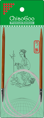 Actual product image ChiaoGoo Circulars Bamboo Patina