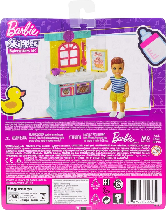 Produktbild Barbie „Skipper Babysitters Inc." Küchen Spielset mit Kleinkind