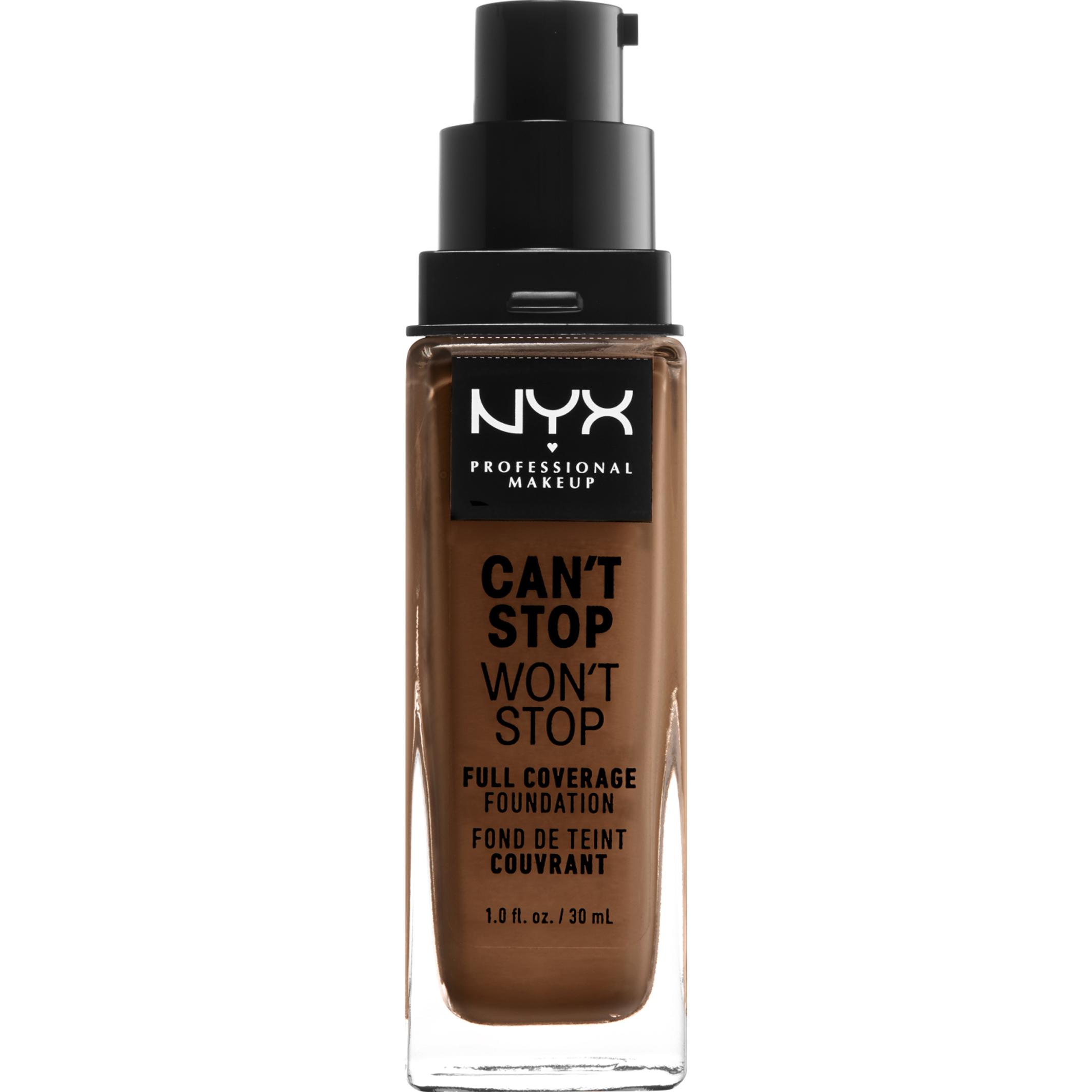 NYX Professional Make-Up, Foundation, Can't Stop Won't Stop (18 Deep Sable)