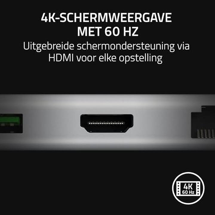 Actual product image Razer USB-C Dock - Mercury Edition (USB-C, 11 ports)