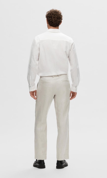Immagine prodotto Selected Homme Pantaloni da abito in lino dalla vestibilità regolare (52)