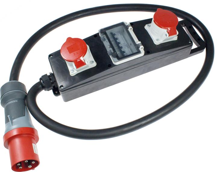 As - Schwabe Vollgummi-Steckdosenleiste (2 x, CEE, 2 m)