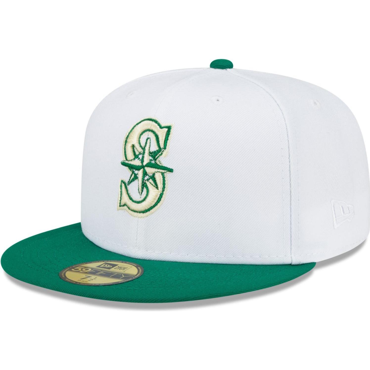 New Era, Herren, Cap, 59Fifty Cap - ANNIVERSARY Seattle Mariners - 7 1/4, Weiss, (7 1/4)