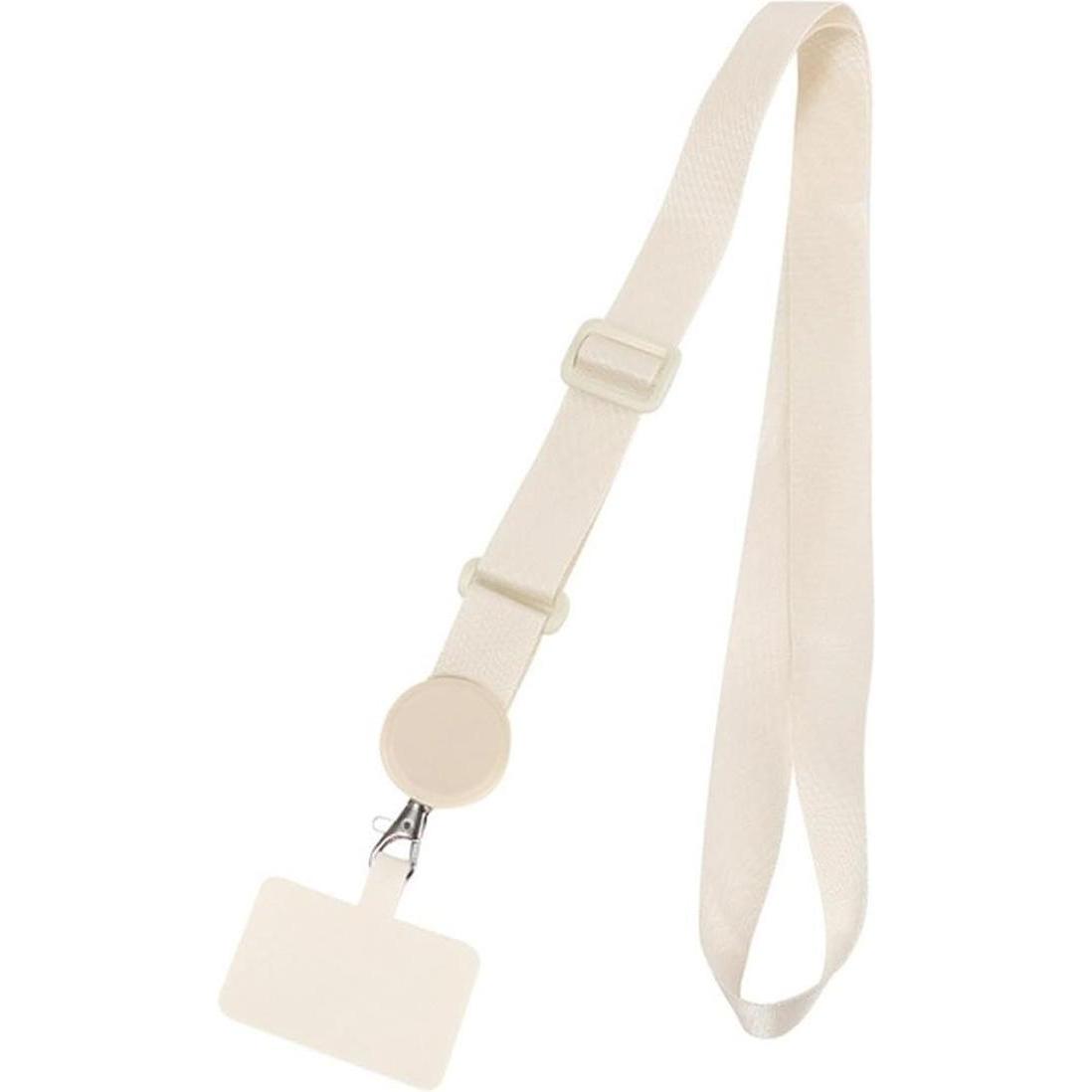 König Design Handy Kette Band Schnur Universal Umhängeband für Handyhüllen Smartphone Nylon, Handykette, Beige