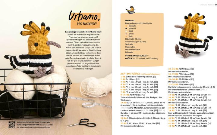Produktbild Alle meine Federfreunde: Kunterbunte Amigurumis häkeln | Flamingo, Pfau, Papageientaucher und andere (Deutsch, Ilaria Caliri, Verena Thiard-Laforet, 2025)