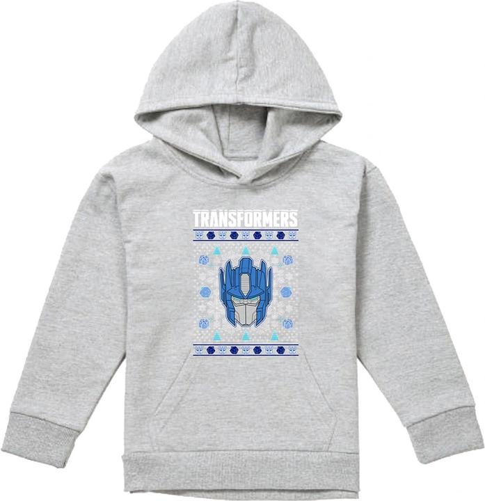 Transformers Childrens/Kids Optimus Prime Heather Christmas Hoodie (152, 158)