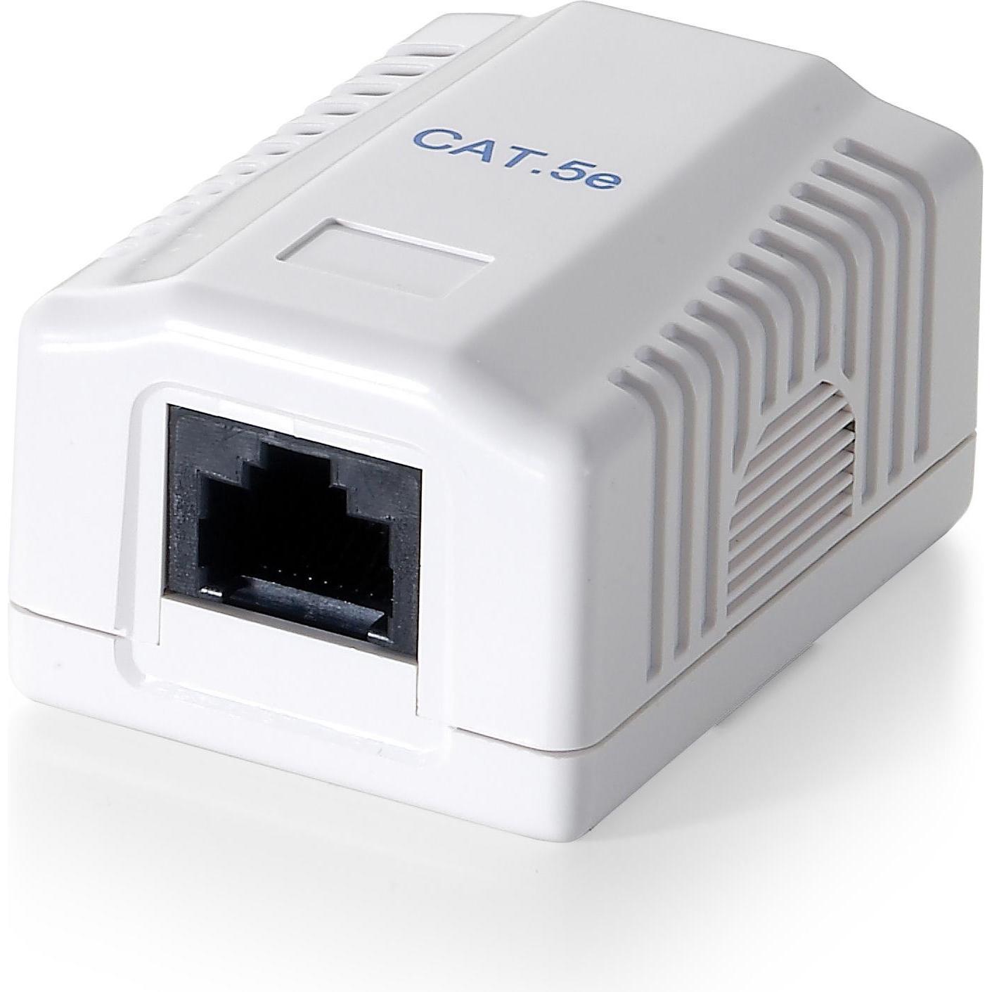 equip, Steckdose, Dose UTP C5e 1-Port AP weiss