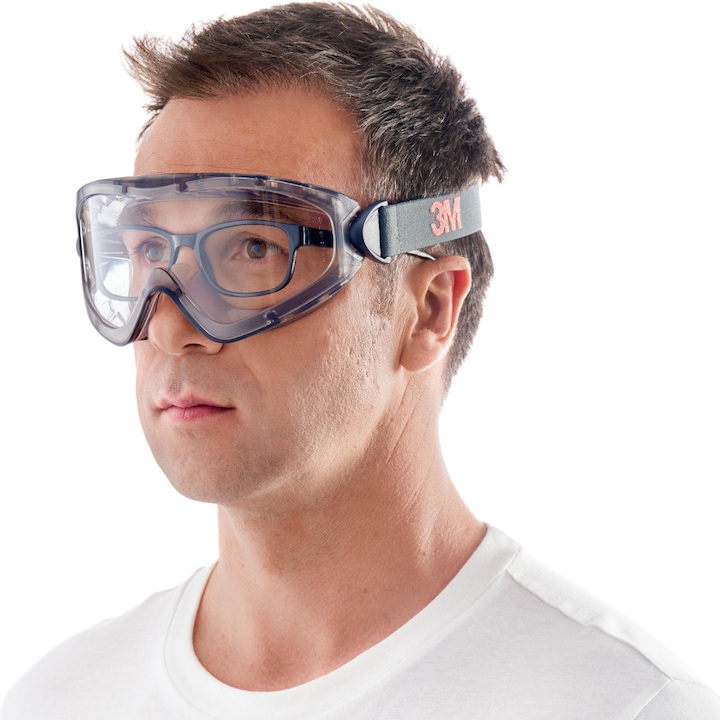 Actual product image 3M Scotchgard anti-fog safety goggles