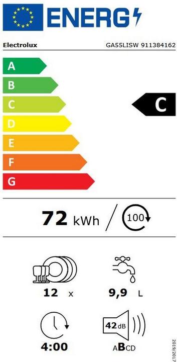 Energie-Label Electrolux Ga55lisw